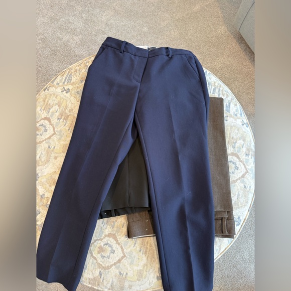 Set of 3 Talbots Hampshire Ankle Pants size 6P - navy, brown, grey - Picture 3 of 3